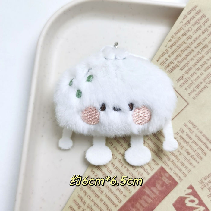 Wholesale Cute Cartoon Plush Doll Dumplings,  Buns,  Sushi Keychain Pendant,  Bag Pendant,  Gourmet Doll Pendant