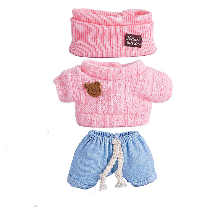 Wholesale 6pcs/set Only Clothes Are Suitable for Vinyl Dolls,  Plush Dolls and Other Wearable Wool Clothes to Change Clothes