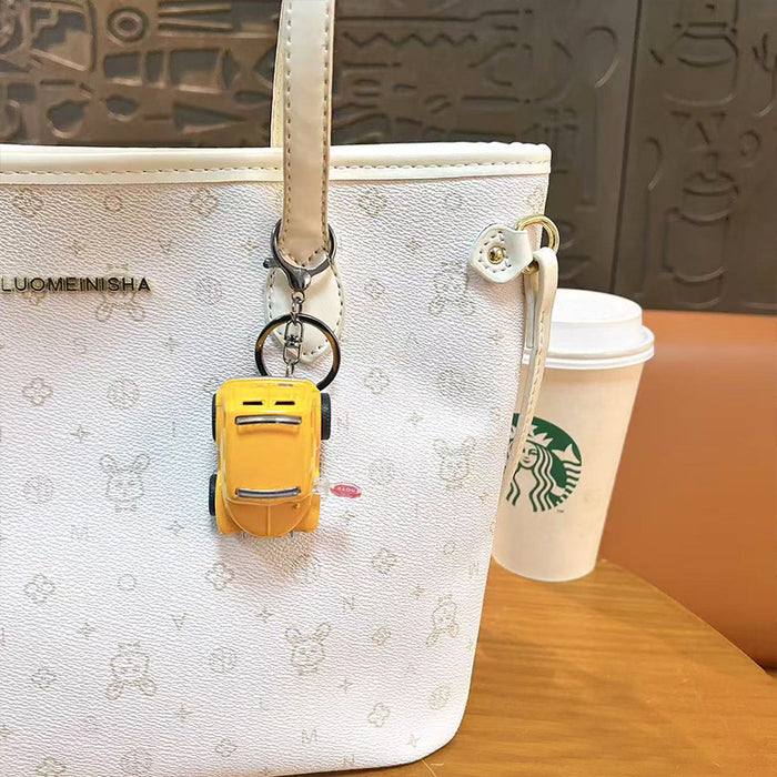 Wholesale Pull-Back Alloy Bus Model Keychain