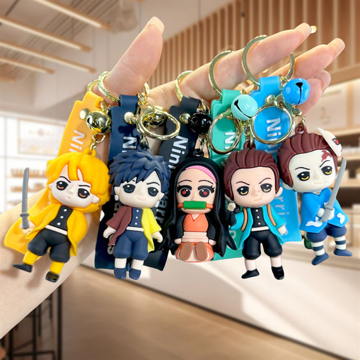 Wholesale PVC Cartoon Doll Keychain JDC-KC-BaoDou013