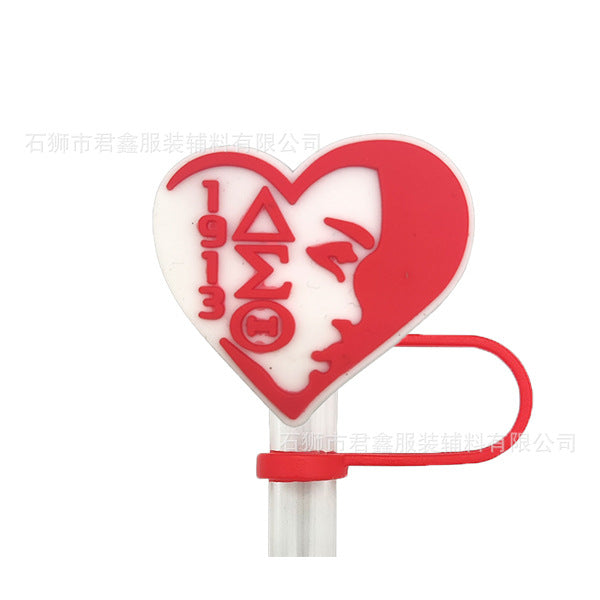 Wholesale 50pcs Red Community Straw Cap  Decorative Dust Plug Straw Cover