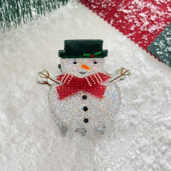 Wholesale Christmas Clip Cute  Snowman Hairpin Hair Accessories