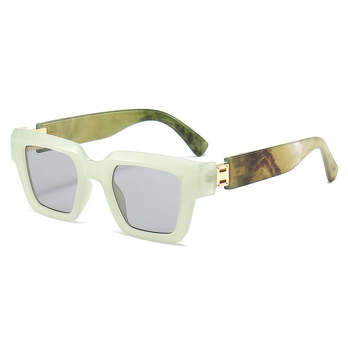 Wholesale  square sunglasses ink marbling sunglasses trendy glasses