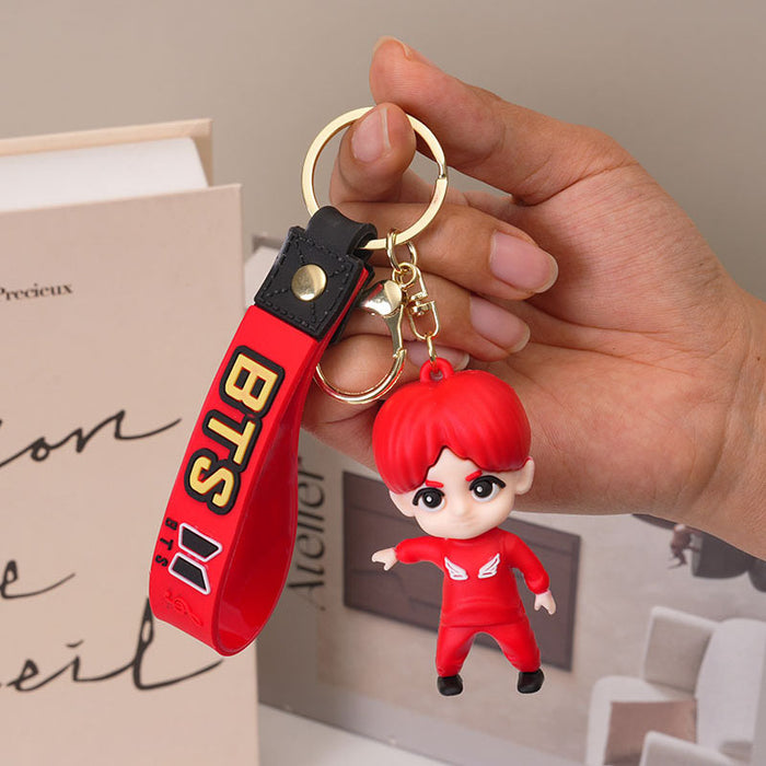 Wholesale Cartoon PVC Member Keychain Charm Bag Accessory MOQ≥2