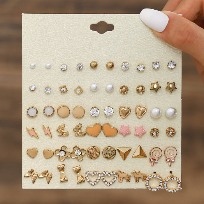 Wholesale Multiple Pairs of Bow Flowers Earrings