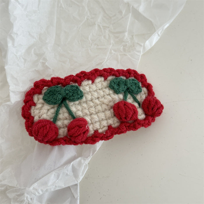 Wholesale Crochet Handmade Embroidered Cute Hair Clips