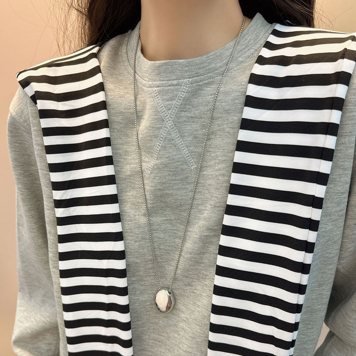 Wholesale Long necklace cross hip-hop pendant titanium steel casual jewelry accessories