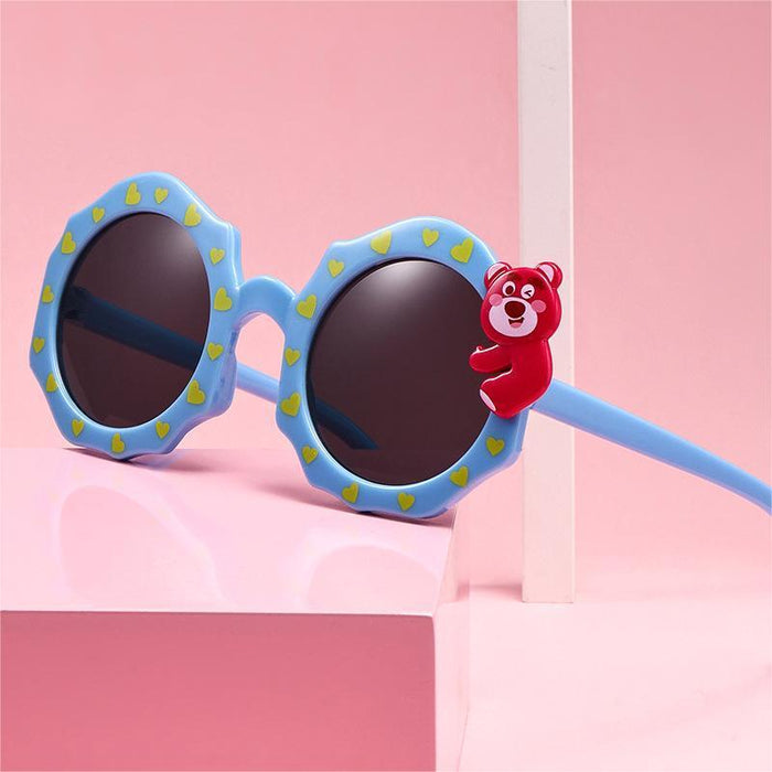 Wholesale Children's sunglasses, UV resistant baby glasses, boys' cartoon sunglasses, designed for taking photos and shading