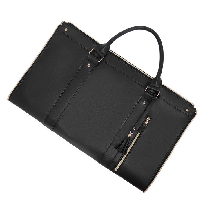 Wholesale Travel convenient carry-on clothing bag large PU leather duffel bag for women