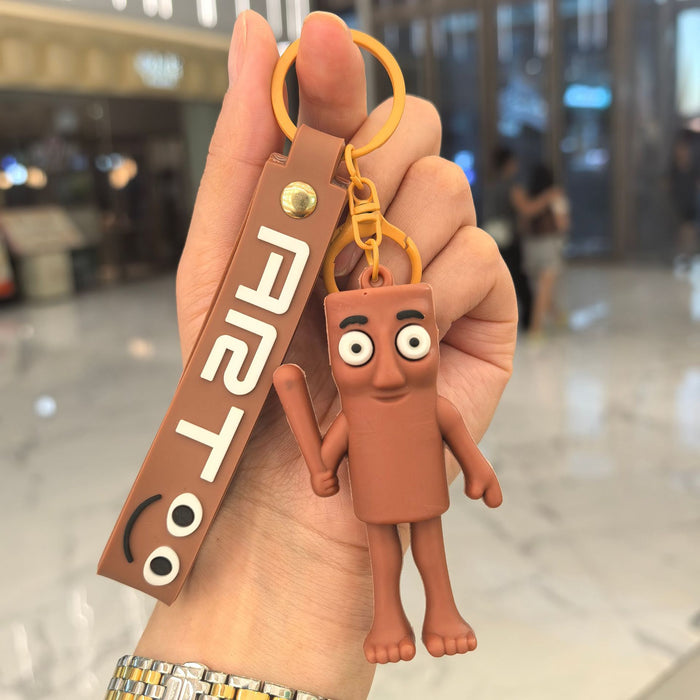 Wholesale Cartoon Silicone Keychain Bag Pendant