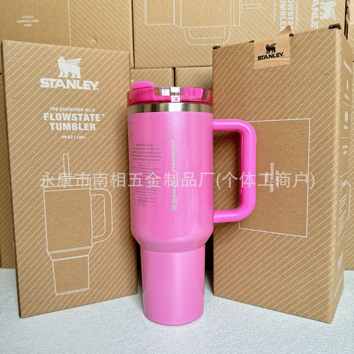 Wholesale 40oz giant straw cup,  car-friendly stainless steel large capacity ice bullies cup