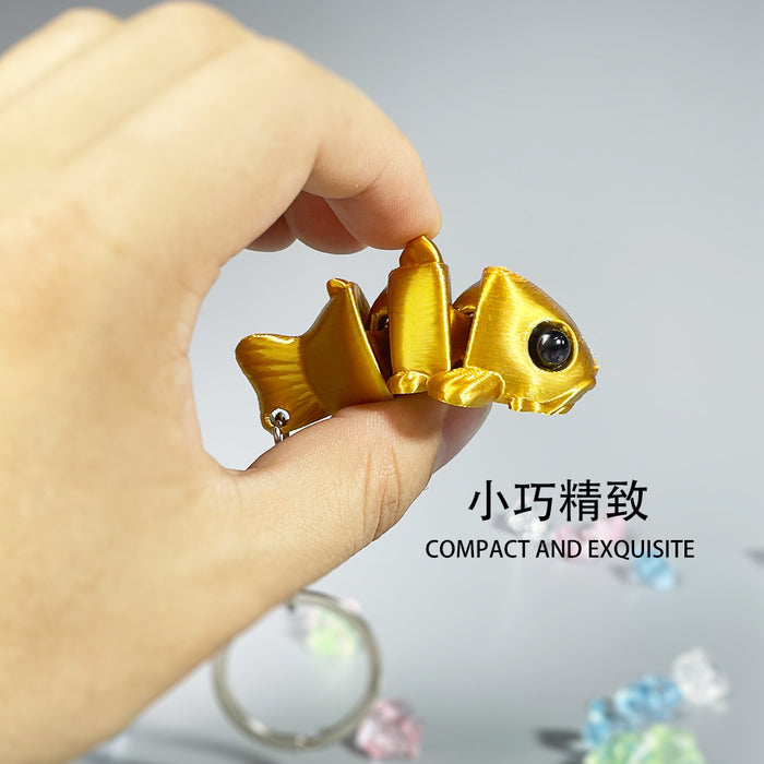 Wholesale Keychain pendant mini movable and flexible joint hanging accessory 3D printed accessory