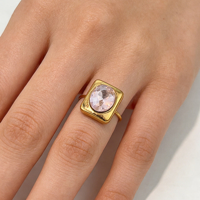 Wholesale Stainless Steel Summer Seaside Luxury Adjustable Rings