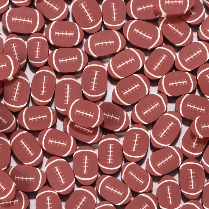 Wholesale 100PCS Polymer Clay Football Loose Beads JDC-BDS-LiuXia010