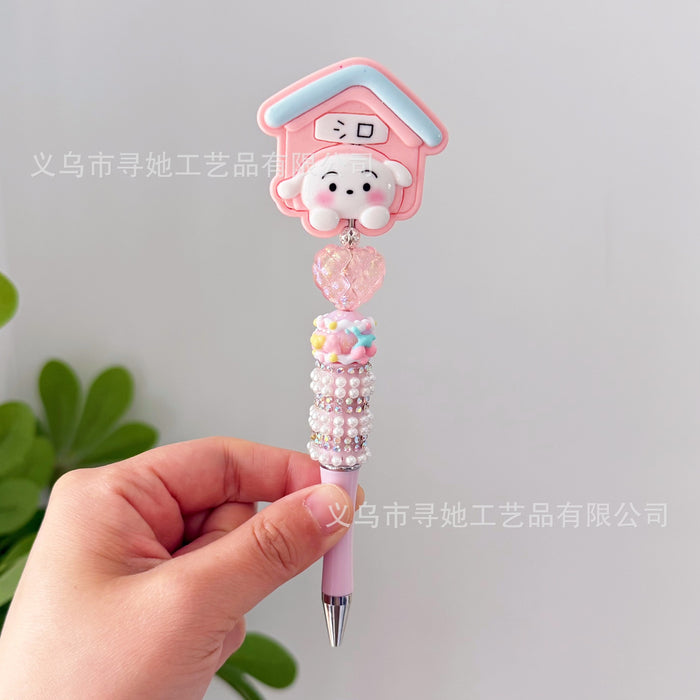 Wholesale Beaded Cartoon Rotating Ballpoint Pen