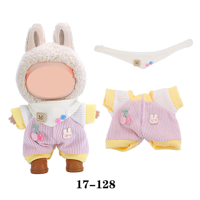 Wholesale 10pcs/set Doll clothes vinyl plush doll can be worn to replace clothes