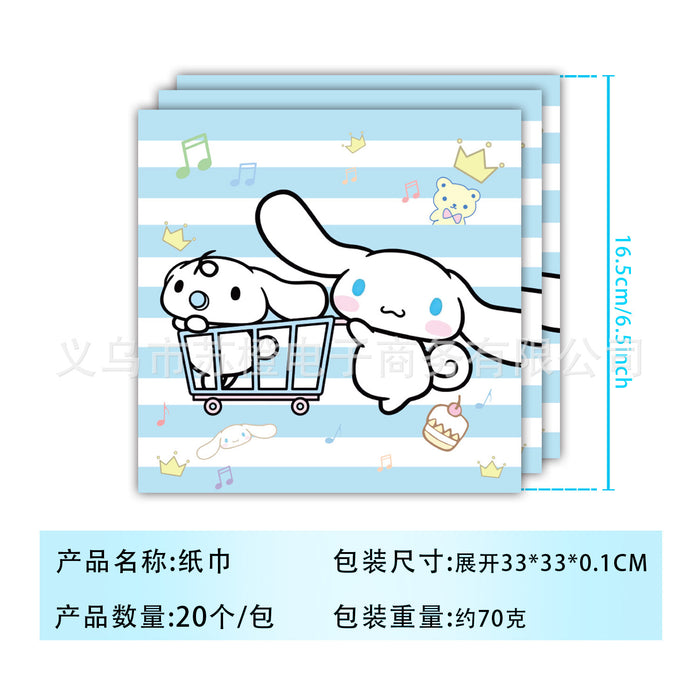 Wholesale Party Supplies  Children' s Cartoon Birthday Decoration Disposable Tableware Cartoon Paper Cup suit