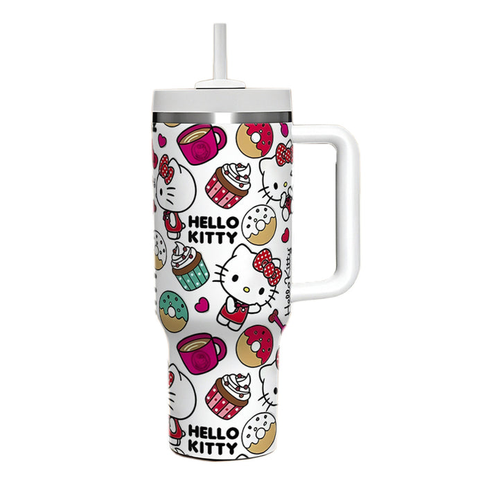 Wholesale 40oz Large Capacity Kitten Big Mac Ice Cup Double-layer Vacuum Car Cup