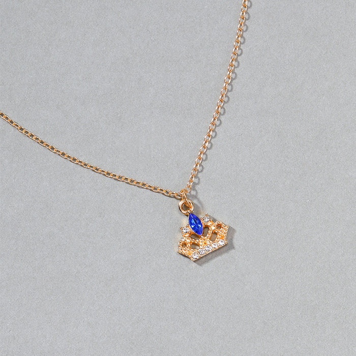 Wholesale Jewelry with diamonds, gemstones, necklaces, fashionable alloy pendants, metal collarbone chains