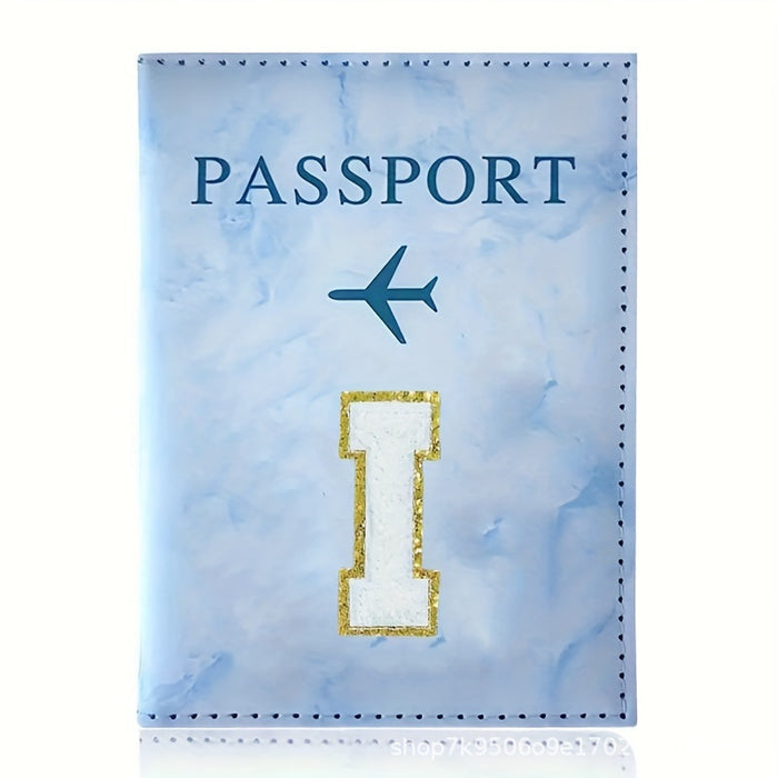 Wholesale Fashion Initial Letter Pattern PU Passport Holder Travel Wallet Casual Everyday Accessory