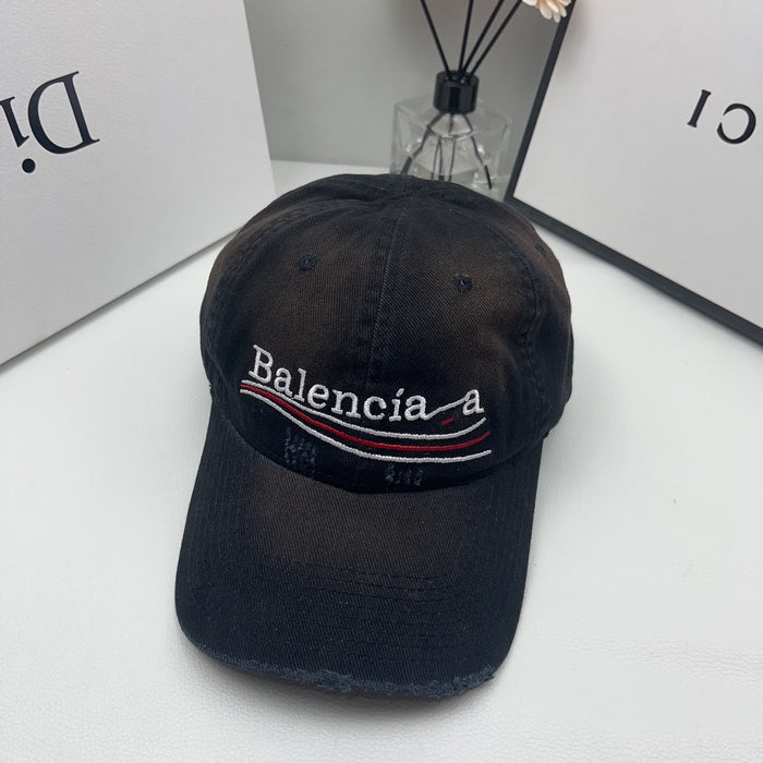 Wholesale Broken hole baseball cap, soft top duckbill cap, sun protection cap