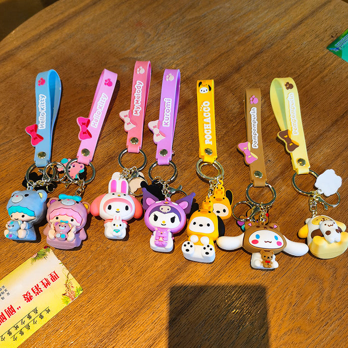 Wholesale Cartoon Doll Silicone Keychain JDC-KC-Tingm139