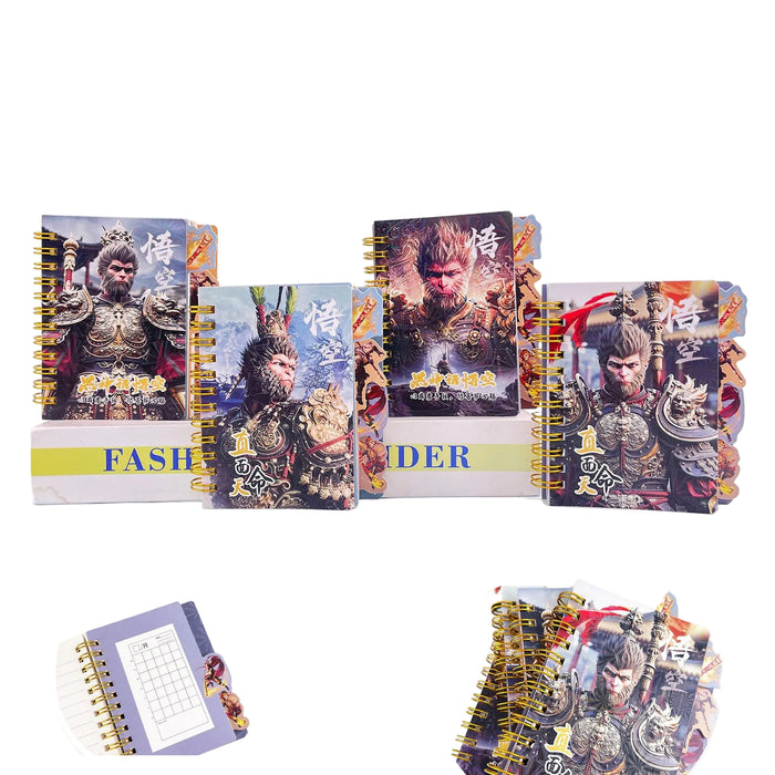 Wholesale Cute cartoon spiral notebook with dividers for students.