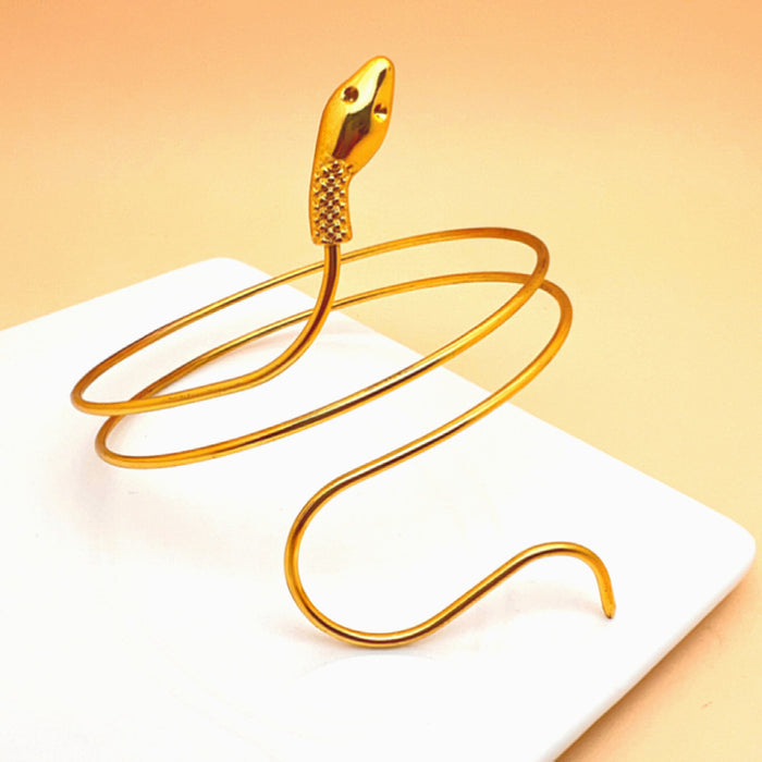 Wholesale Exaggerated Serpentine Bracelet Retro Fashion Twisted Wrapped Alloy Animal Arm Ring Personalized Sleeve Hoop