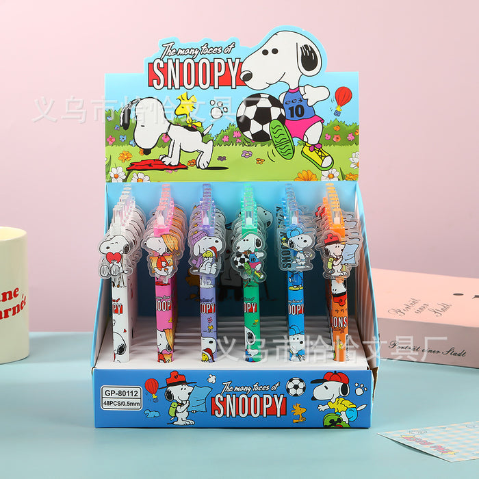 Wholesale 10pcs Press-Button Cartoon Acrylic Black Gel Pen