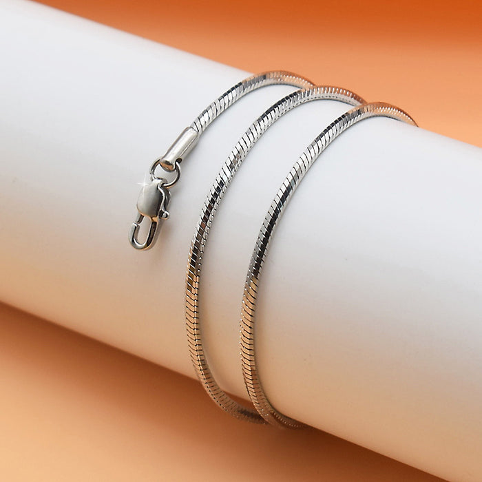 Wholesale Titanium steel bone chain jewelry clavicle chain stainless steel snake bone necklace