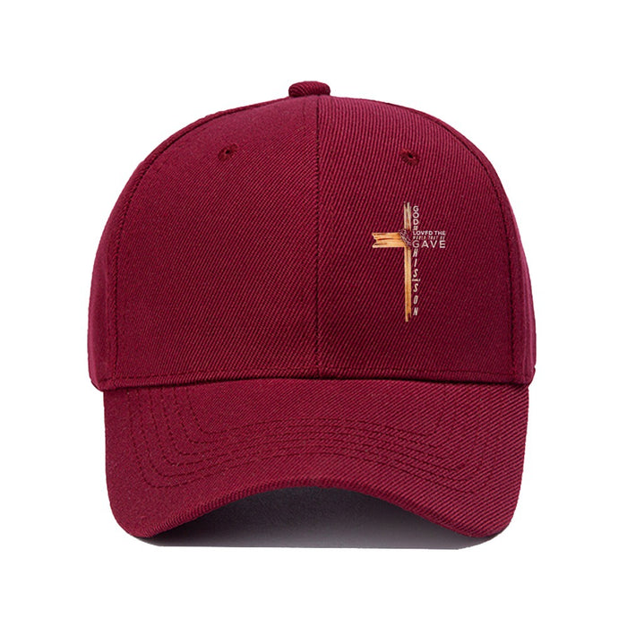 Wholesale Cross print fashionable outdoor casual baseball cap