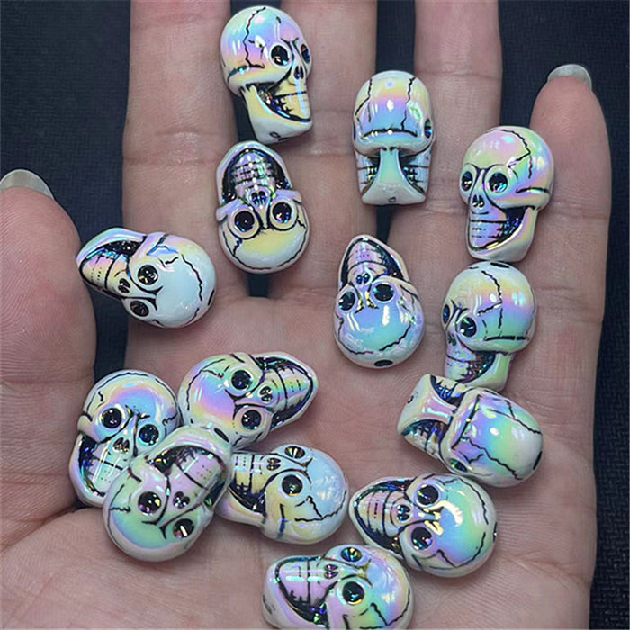 Wholesale 200pcs Halloween Series Acrylic Electroplated Beads JDC-BDS-Xiaox001