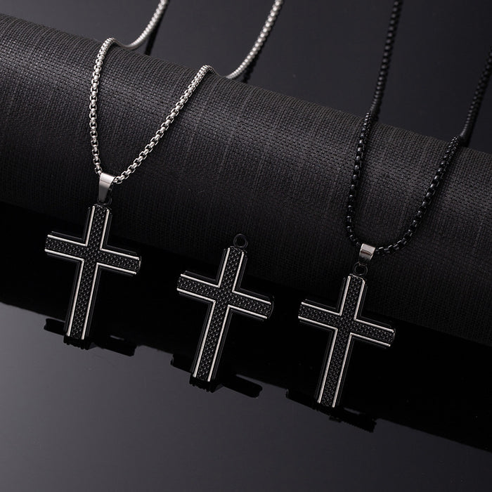 Wholesale Cross Necklace Titanium Steel Chain  sweater chain
