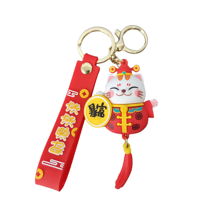 Wholesale Cartoon Silicone Doll Keychain JDC-KC-MingT039