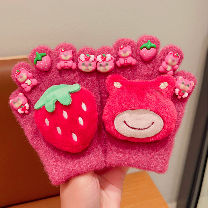 Wholesale Children' s winter  warm and cute gloves