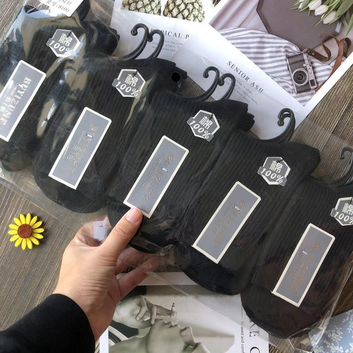 Wholesale Breathable socks, mid tube socks, sweat absorbing and odor proof cotton socks, fashionable long socks