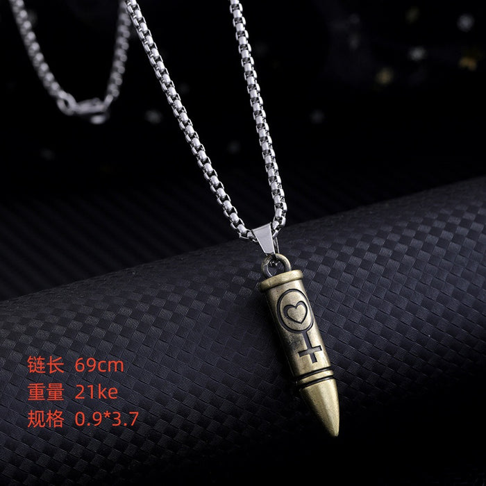 Wholesale All-match Pendant Stainless Steel Necklace JDC-NE-Zheq009