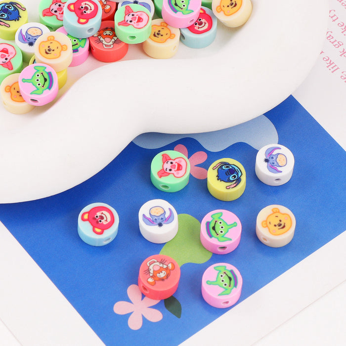 Wholesale 100PCS Polymer Clay Cartoon Character Series Loose Beads JDC-BDS-LiuXia015