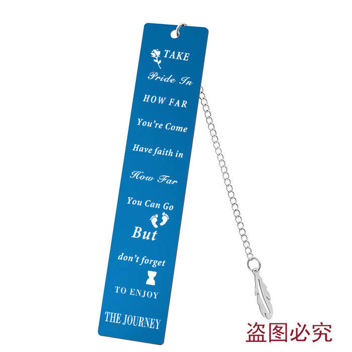 Wholesale Stainless Steel Teacher's Day Bookmark JDC-BM-GangG001