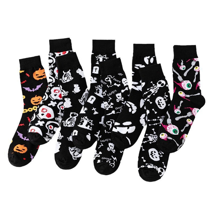 Wholesale Halloween New cross-border men' s socks plus size cotton socks  socks Thanksgiving women' s foreign trade stockings