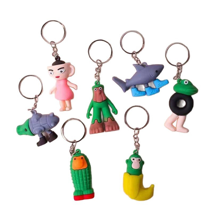 Wholesale Keychain pendant abstract shape school bag pendant