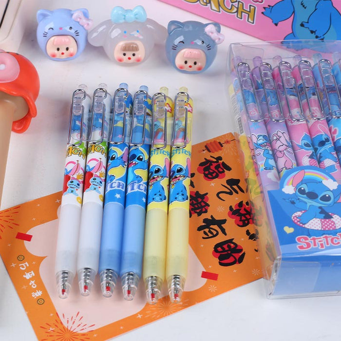 Wholesale 12pcs Ballpoint Pen Cartoon Press Hand Account Pen Color Pen Stationery