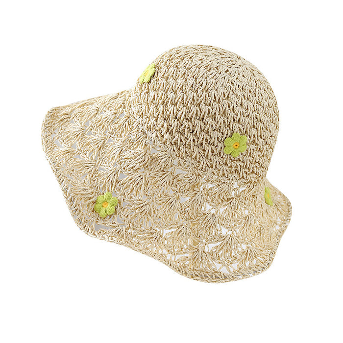 Wholesale New Bow Straw Hat with Elegant Style, Casual Hat, Basin Hat, Beach Hat, Sunshade and Sun Protection