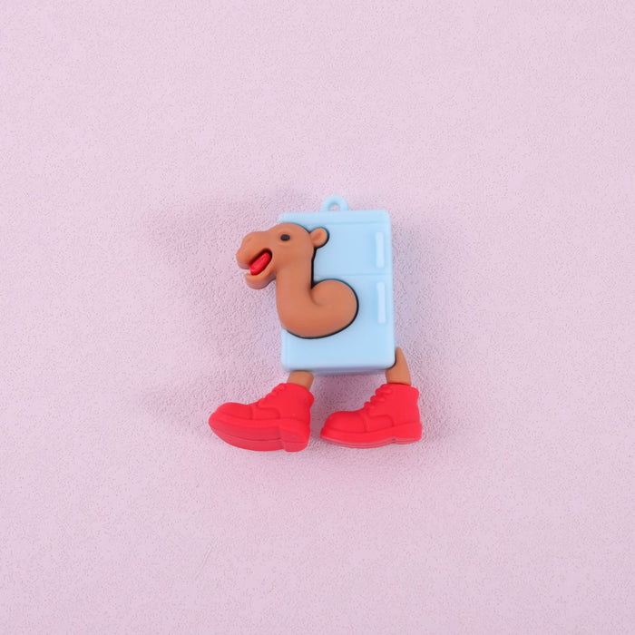 Wholesale Doll keychain funny abstract stick man shark small pendant