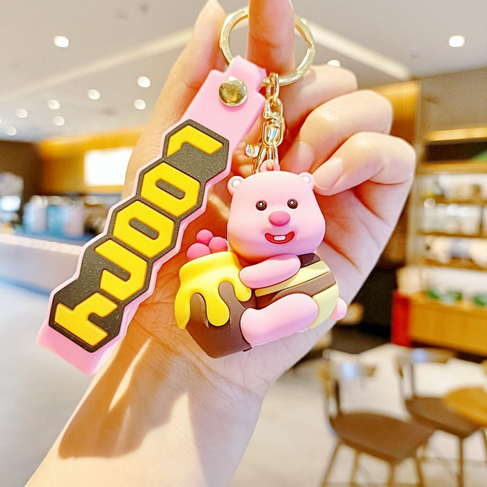 Wholesale Silicone Cartoon Doll Keychain JDC-KC-MingT207