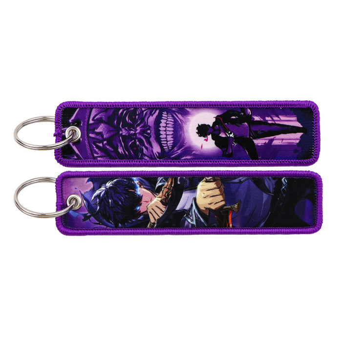 Wholesale Anime Style Cloth Keychain Woven Label Pendant Trendy Bag Charm Car Key Accessory For Everyday Use