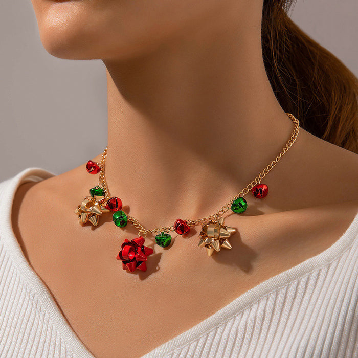 Wholesale Christmas Bell Irregular Collarbone Necklace Fashion Jewelry Accessory MOQ≥2
