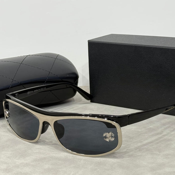 Wholesale Sunglasses with diamond inlay, curved mirror, fashionable women's sunglasses