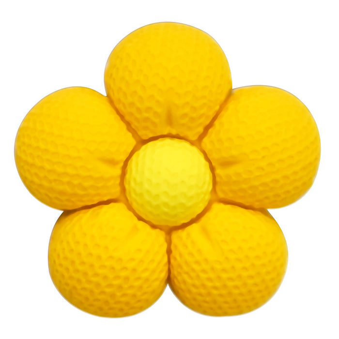 Wholesale Cartoon five petal flower 3D three-dimensional DIY hole shoe buckle PVC soft rubber detachable decorative accessory