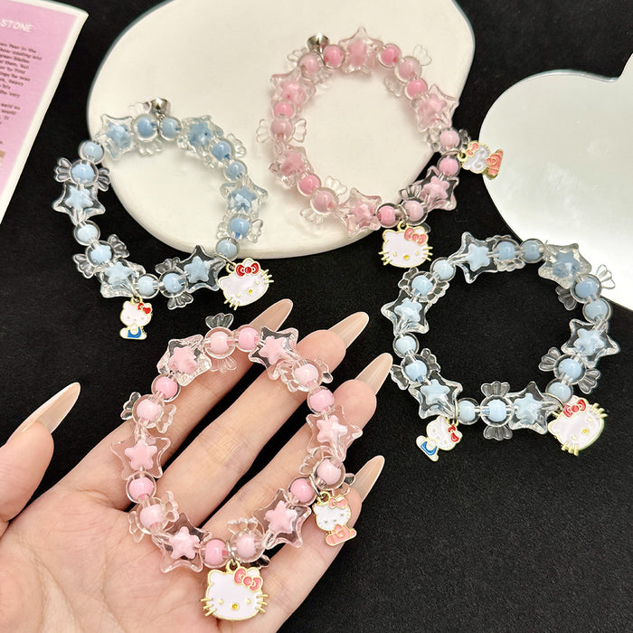 Wholesale cartoon cute crystal beaded bracelet
